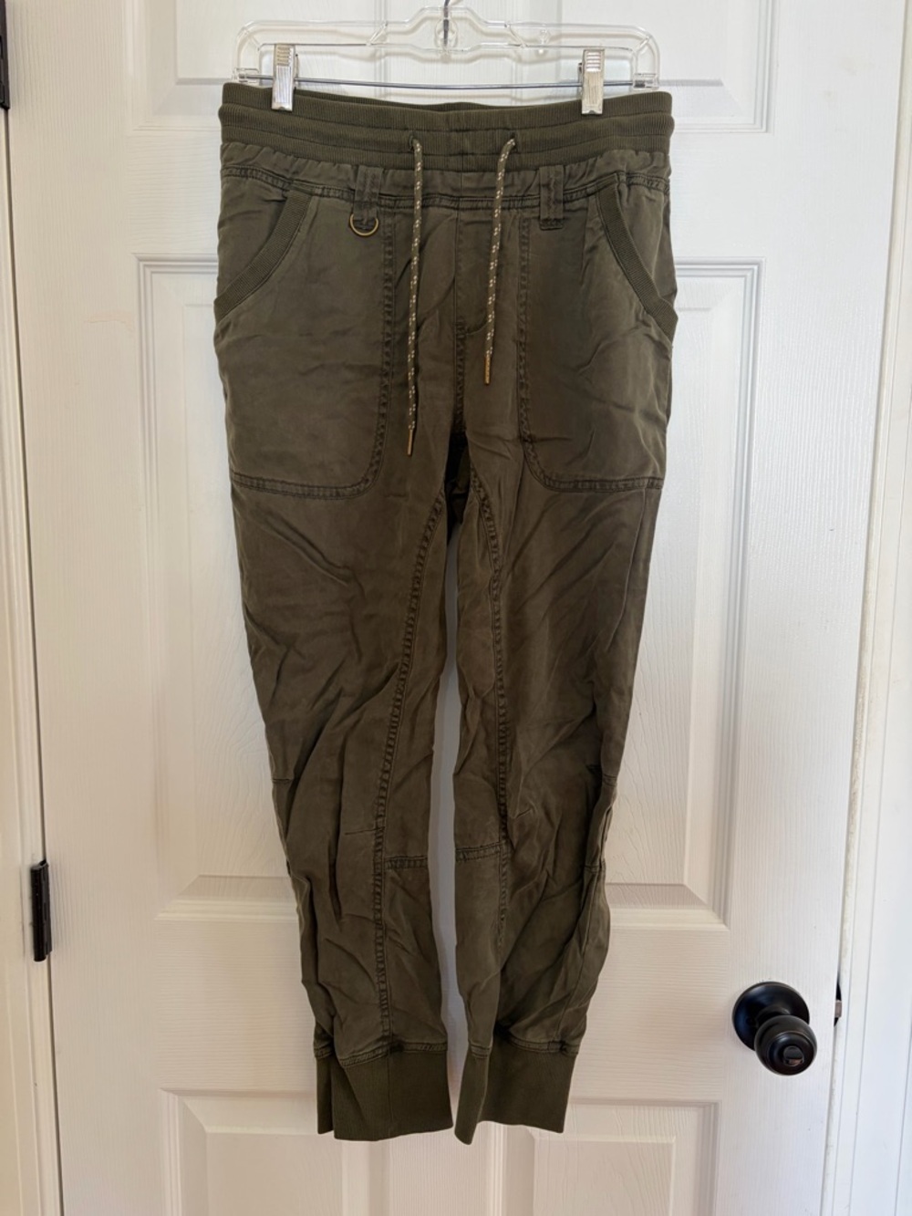 Anthropologie Pilcro women's Olive Drawstring Jogger Pants xs - Picture 4 of 6